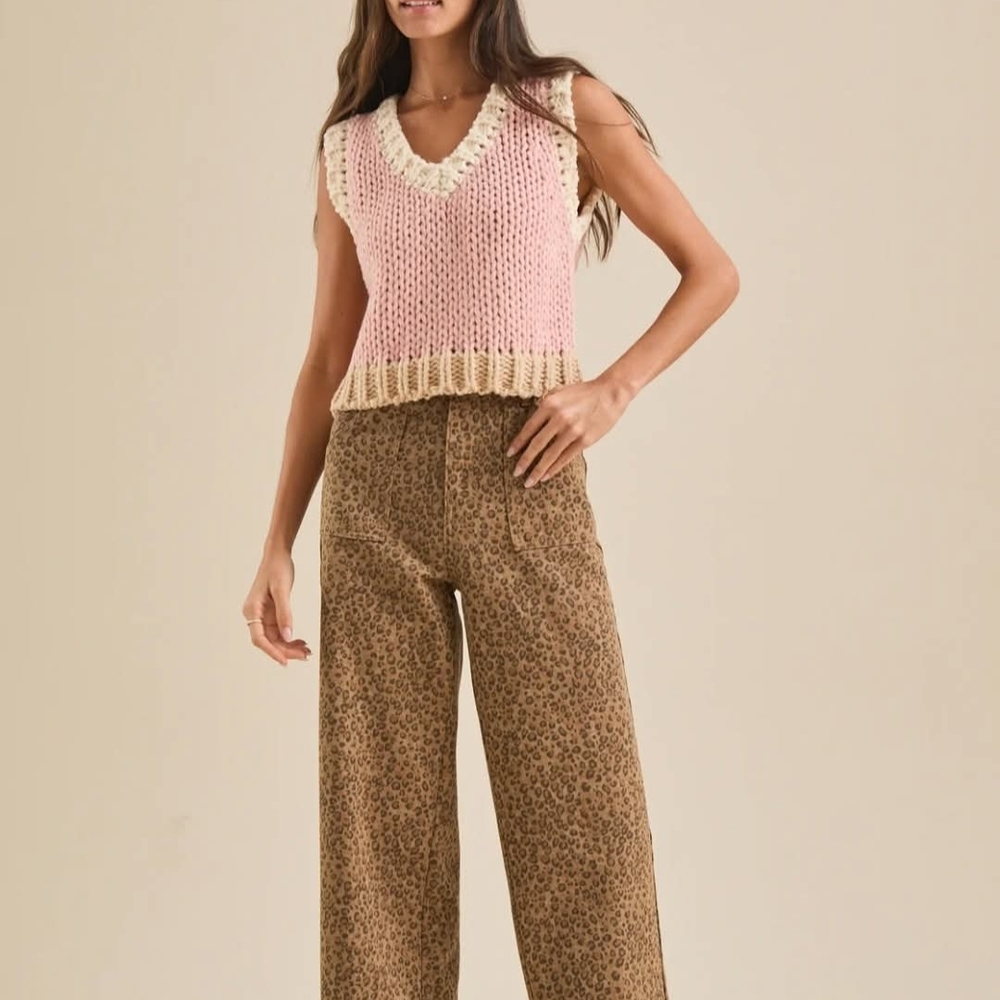 Alter'd State Animal Print Pants. Size L. Cropped. Worn Once. Make An Offer